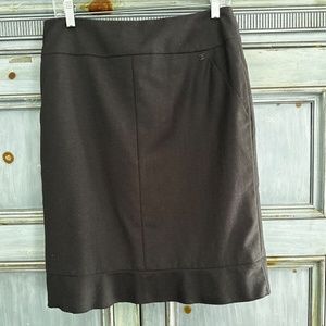 Authentic Chanel straight wool/cashmere skirt size 40 Made in France